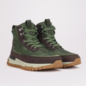 PAJAR Fero 2.0 Men’s Lace Up Sneaker Boot in Military Green Dark Brown Size 8